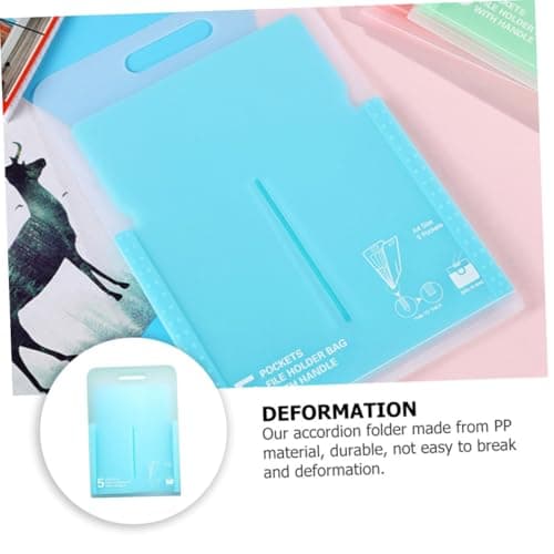 Angoily 2pcs Accordion File Folder for Document Organization for Home Office Travel Packing — view 3