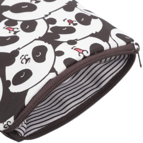 VALICLUD 1 Sanitary Pad Storage Bag, Period Pouch with Panda Print Zipper — view 6