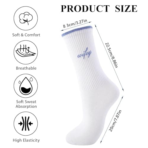 Bride Socks Bride To Be Something Blue Gift, Bride Gifts Soft Cotton Wifey Socks for Women Wedding Engagement Bridesmaid Bridal Shower Gifts Bachelorette Party Favor Honeymoon Essentials Decorations — view 4