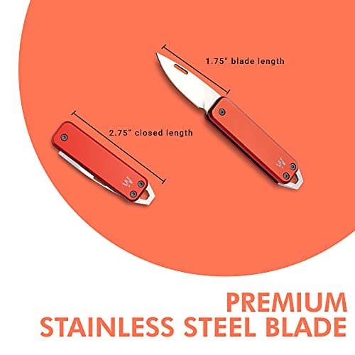 Whitby Pocket Knife, 1.75" Survival Stainless Steel Folding Knives UK Legal — view 4