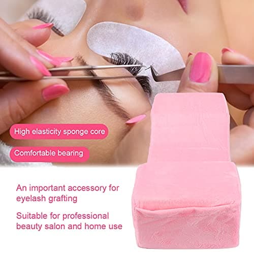 Agatige Lash Pillow for Lash Extensions, U Shape Soft Neck Pillow Beauty Makeup Eyelash Extension Neck Rest Curve Lash Eye Head Neck Bed Pillow Cushion for Salon Beauty Making up Tool (Pink) — view 2