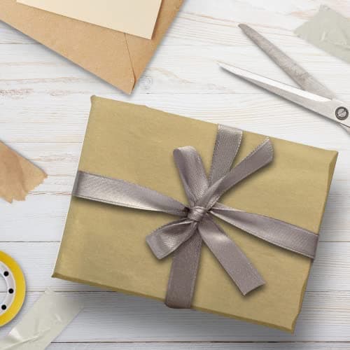 Glick Four Sheets of Gold Tissue Paper, Each Sheet Measures 750mm x 500mm When Opened, Tissue Paper Gold for Gift Wrapping and Other Arts & Crafts — view 3