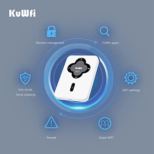 KuWFi Portable 4G LTE Mobile Hotspot, Dual Band 150Mbps Pocket WiFi Router — view 2