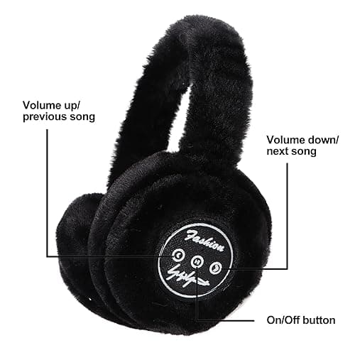 Theaque Wireless Earmuffs, Headphones Warmer Ear Muffs,Wireless Headphones Earmuffs Built-in HD Speakers And Microphone Foldable Suitable For Men, Women Outdoor Sports And Travel — view 6
