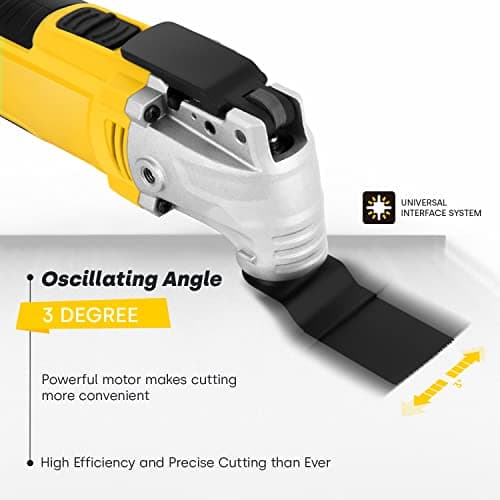 Enventor Oscillating Multi Tools, 300W 15000-22000 OPM, 6 Variable Speeds — view 4