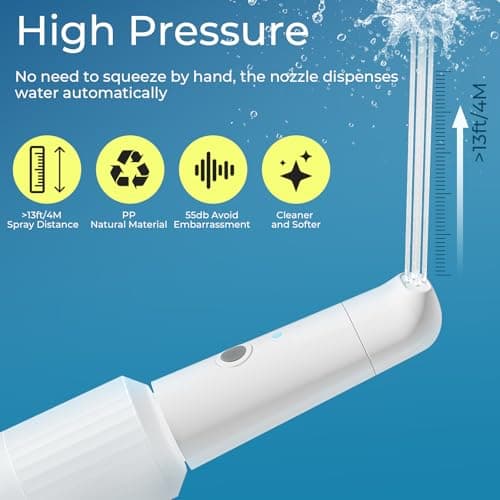 Portable Travel Bidet, Electric Bidet Sprayer 12.3oz/350mL, IPX7 Waterproof ＆ Rechargeable, Mini Bidet Toilet Water Spray for Personal Hygiene Cleaning, Postnatal Care, Perineal & Hemorrhoid Treatment — view 3