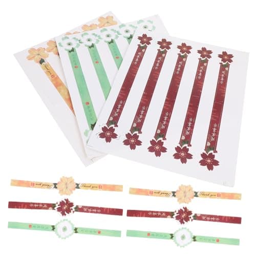 Mooncake Packaging Sticker Labels 30 Sheets White Card PVC Seal