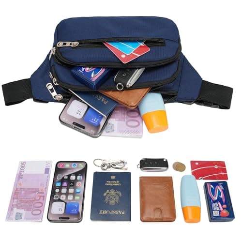 IHIGOGOFA Bumbags Waist Fanny Pack Fashion Bum Bag with 65cm Extended Belt for Dog Walking Climbing Hiking Travel Cycling Girls Ladies Men Women — view 4