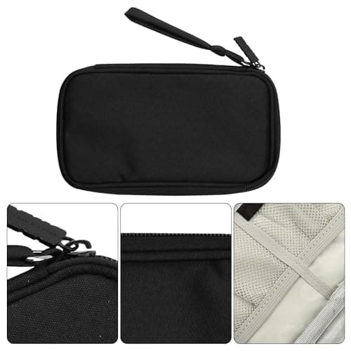 Portable Electronic Organizer - Jagowa Bag: Power Bank, Cable, Hard Drive Case, Travel Pouch with Zipper - Compact & Stylish - Black — view 3