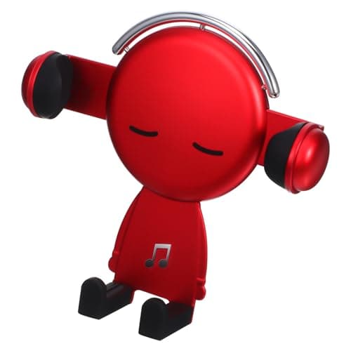 MOLUCKFU Character Car Phone Holder Red ABS Air Vent Navigation