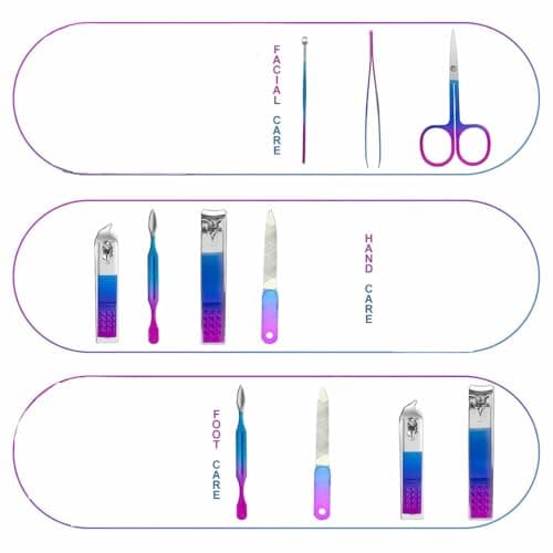 Manicure Set Nail Clipper Set Women Men Travel Nail Clipper Kit Personal Care Tools with Portable Case Manicure Tools Grooming Kit for Men Women Family Friends — view 3