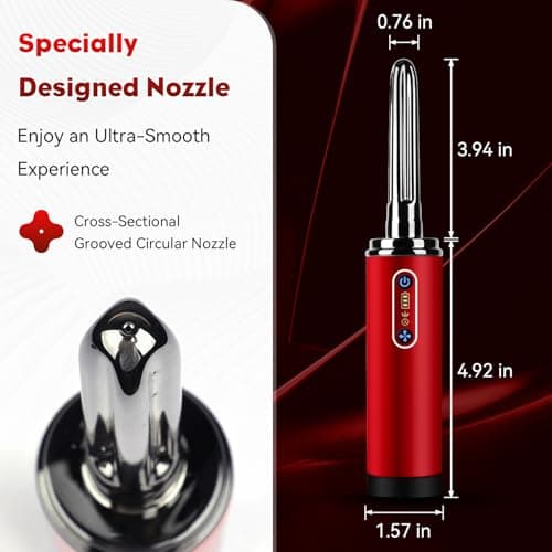 Enema Anal Douche,Enemas-Douches for Men and Women Colon Cleanse,Electric Anal Cleaner Kit,Anti Backflow Shower Enema Bulb,Rotation-Spray Two Douching Modes,External Water Supply — view 4