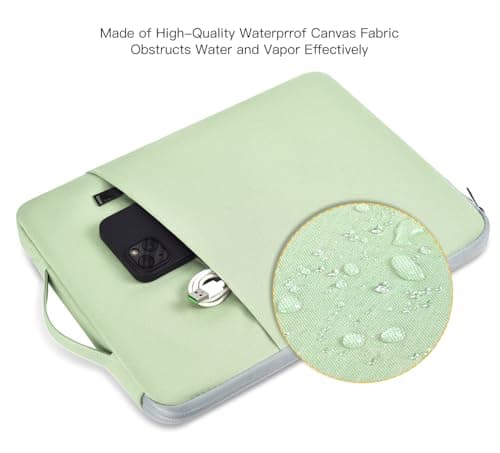 14 Inch Laptop Case Computer Sleeve for HP Lenovo Acer Dell Chromebook/Stream/Aspire 3, Lenovo IdeaPad/ThinkPad, ASUS Chromebook/Vivobook Go, Dell Latitude 7490 Bag, Green — view 5