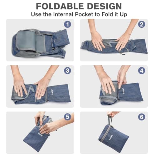 G4Free 10L Small Rucksack Foldable Backpack Lightweight Packable Daypack Travel Outdoor Hiking Shoulder Bag — view 5