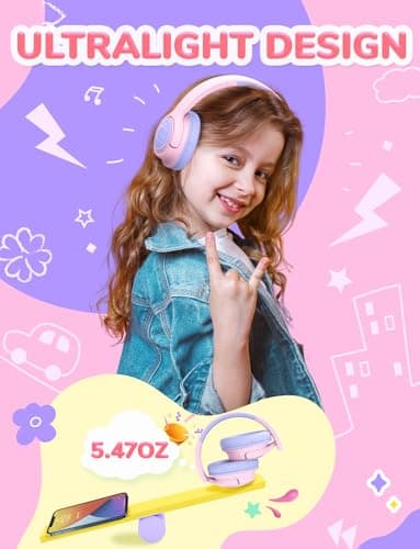iClever HS26 Kids Headphones Wired 3.5mm, Childrens Headphones for Kids — view 4