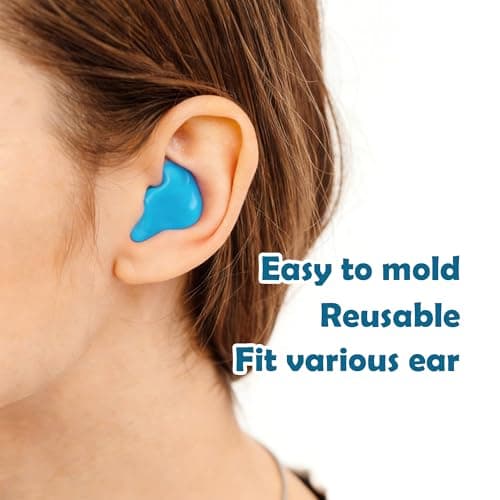 ‎Desenda 4 Pairs Moldable Silicone Ear Plugs - Blue — view 2