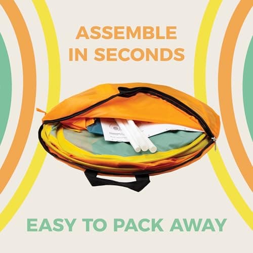 Activo Pop Up Tent Indoor & Outdoor Play for Babies & Toddlers 12+ Months – Quick & Easy Pop-Up Setup, Compact Storage, Vibrant Colours for Sensory Development & Active Fun — view 3