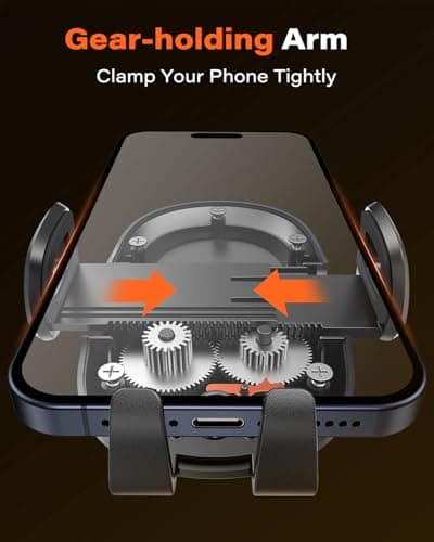 APPS2Car Car Phone Holder, Dashboard Windscreen Sturdy Suction Cup Mount, 360° Universal Holder forCompatible 4.7-6.8“ iPhone12/11/Pro, Samsung S21 and More (Suction) — view 5