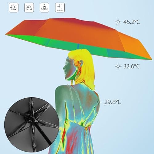 wodehahagou Mini Umbrella Compact Umbrella Small Mini Umbrellas for Women Handbag Size Travel Folding Travel Portable with Storage Box ﻿ — view 5