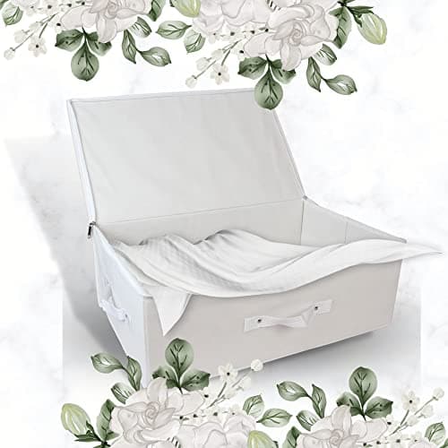 Hoesh UK - White Medium Wedding Dress Box With Lid & Acid Free Tissue - Bridal Gown Storage, Under Bed Clothes Organizer. — view 3