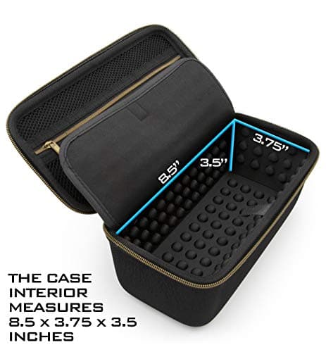 CASEMATIX Hair Clipper Case for Barbers – Hard Travel Case for Hair Clippers, Trimmers, Hair Buzzers, T-Blade Trimmers, Liner Clippers, Barber Accessories & Hair Cutting Supplies — view 5