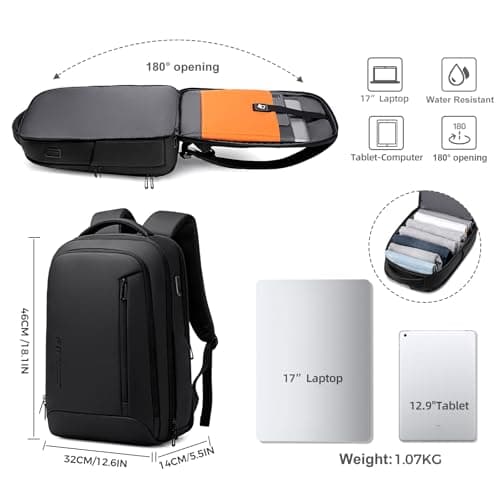 Fenree.geer Laptop Backpack, USB port 17" Laptop Travel Backpack — view 3