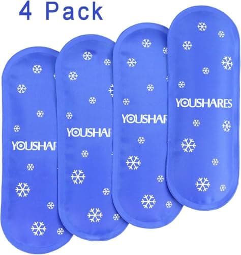 Insulin Ice Packs for Diabetic Travel Packs - Nylon Insulin Gel Packs for Insulin Cooler Travel Case, Reusable Ice Packs for Insulin Case by YOUSHARES (4 Packs) — view 2
