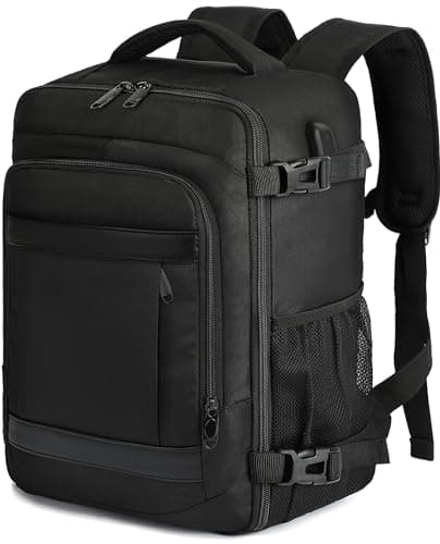 KLOSTAIN for Easyjet Cabin Bag 45x36x20 Travel Backpack Hand Luggage Carry-ons Bag Laptop Backpack Ruscksack for Airplanes Flight New Easyjet Underseat Cabin Bags Fit 14" Laptop Black