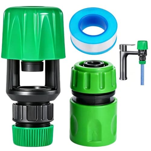 2 Pack Kitchen Tap Hose Connector Mixer Tap to Garden Hose Pipe Adapter