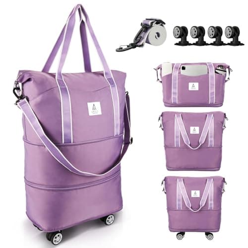 Arxus Rolling Duffle Bag with Wheels 25-55L Travel Handbag Carry-On Luggage