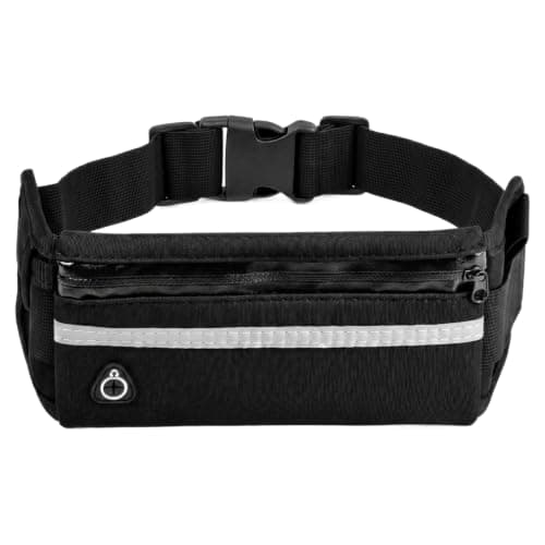 Unisex Running Belt Bag, Lightweight Running Belt Bag, Splash-Proof Belt Bag, Suitable for Sports, Fitness and Travel