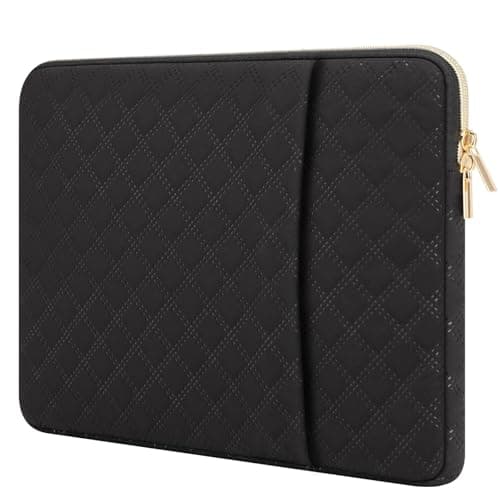 Songbala Laptop Sleeve 13-14 Inch Cover Protective Case Compatible with 14” MacBook Pro M4/M3/M2/M1 13-14” Chromebook Notebook Computer, Slim Waterproof Padded Case with Pocket, Black