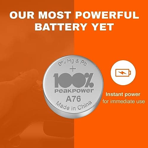 100PP LR44 Batteries 20 Pack | AG13 A76 1.5V for Watches & Toys — view 6