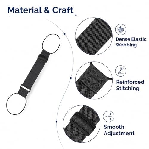 2 Pack 46-68cm Adjustable Elastic Add a Bag Luggage Straps for Suitcases — view 3
