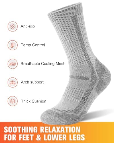 SockWaddles Merino Wool Hiking Socks for Men & Women, 3 Pairs — view 4