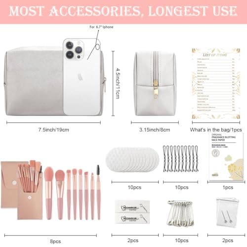 Emergency Kit for Women – Mini Emergency Kit with 50+ Essentials, Bridal & Wedding Day Survival Kit, Travel Safety Kit, Compact Women’s Emergency Kit — view 2