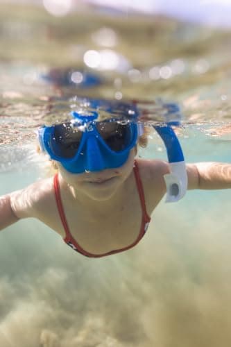 CRESSI since 1946 - Nautilus Combo Kid - Breezy Mask Separate Polycarbonate Lenses + Mini Vibe Snorkel TPR Tube Silicone Mouthpiece Ideal Snorkeling and Surface - Jelly Bubble - One Size - Kid — view 5