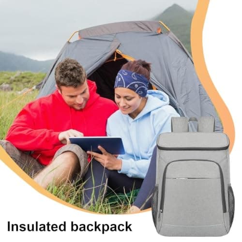 Insulated Backpack Cooler 50L Multi-Compartment Lunch Bag — view 3