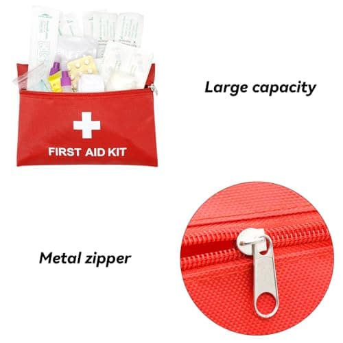 Hodeacc 6 Pack Empty First Aid Bag Mini Medical Kit Pouch Travel Essentials 7.87x5.51 inches Medicine Storage Bag for Car, Home, Camping, Hiking, Office, Outdoors (Bag Only) — view 5