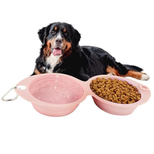 Dog Water Bowl, Portable Food Bowl, Puppies Kittens, Pet Supplies, Foldable Feeder Dish, Lightweight Compact Travel Pets Bowls for Small Dogs and Cats, 11.81 x 5.28 x 1.97 Inches