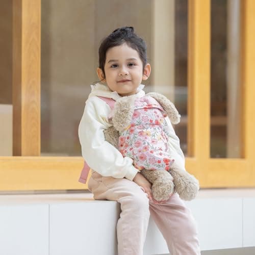 GAGAKU Baby Doll Carrier for Toddlers, Toy Baby Dolls Carrier, Reborn Baby Doll Accessories - Pink Rose of Sharon — view 3