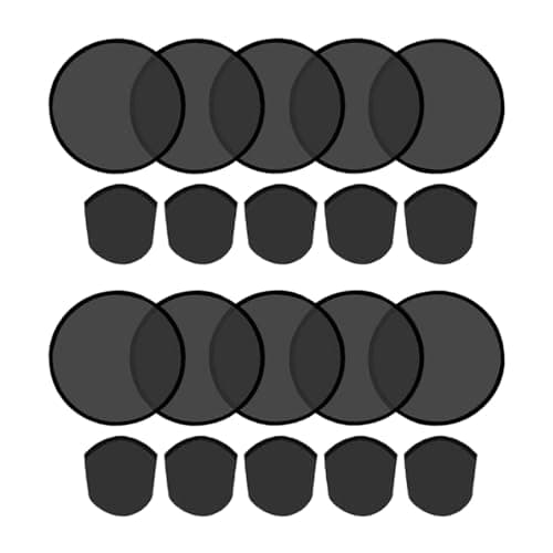 KiBcsLic 10 Pieces Foldable Flying Disc Fans, Foldable Folding Fans with Storage Bag, Beach Flying Disc, Handheld Cooling Fan for DIY Outdoor Games Activity Travel Birthday Wedding Party Favors