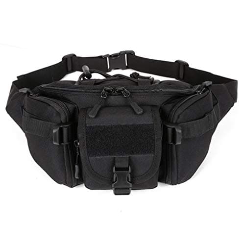 Xieben Outdoors Fanny Waist Bag for Men Women Travel Hiking Running Hip Bum Belt Slim Pack Purse Wallet Cell Phone Pouch Black — view 2