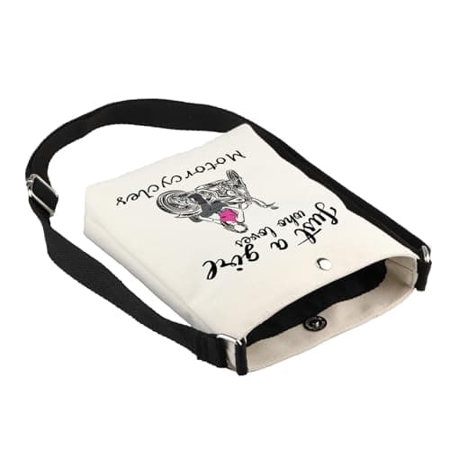 CMNIM Motorcycle Gifts for Her Motorcycle Crossbody Bag Just a Girl Who Loves Motorcycles Lover Gift Woman Rider Shoulder Bag, 24108 Motorcycle Girl C — view 5