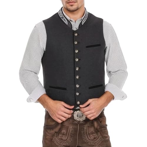 Men's Heavy Duty Work Vest with Multi-Pockets for Tools, Cotton Canvas Outdoor Utility Vest for Construction, Fishing, and Hiking, Durable & Breathable (Grey, L)
