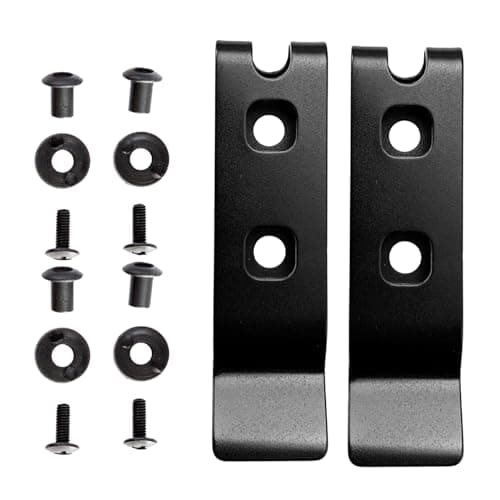 NYCEMAKEUP 2 Sets Sheath Waist Clip Scabbard Back Clip Sheath Back Waist Clip Stainless Steel Outdoor Knife Clip Waist Clip Back Clip