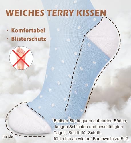 ACTINPUT Compression Socks for Women Men,Cotton Flight Knee High Sock Best Support for Travel, Maternity, Sports Stockings — view 3