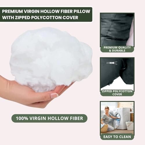 Bedding Home 9ft U Shaped Pregnancy Pillow with Charcoal Cover | Maternity Support Full Body Pillow | Cuddle Cushion Long Pregnancy Pillows for Sleeping (9ft Pillows with Charcoal Cover) — view 6