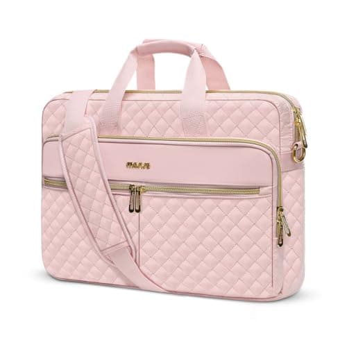 MOSISO Laptop Case Bag 16 inch, Briefcase for Women Men, Pink