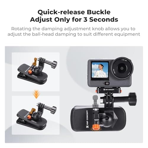 K&F CONCEPT Magnetic Backpack Clip Mount Sun Visor Holder for Action Camera — view 6